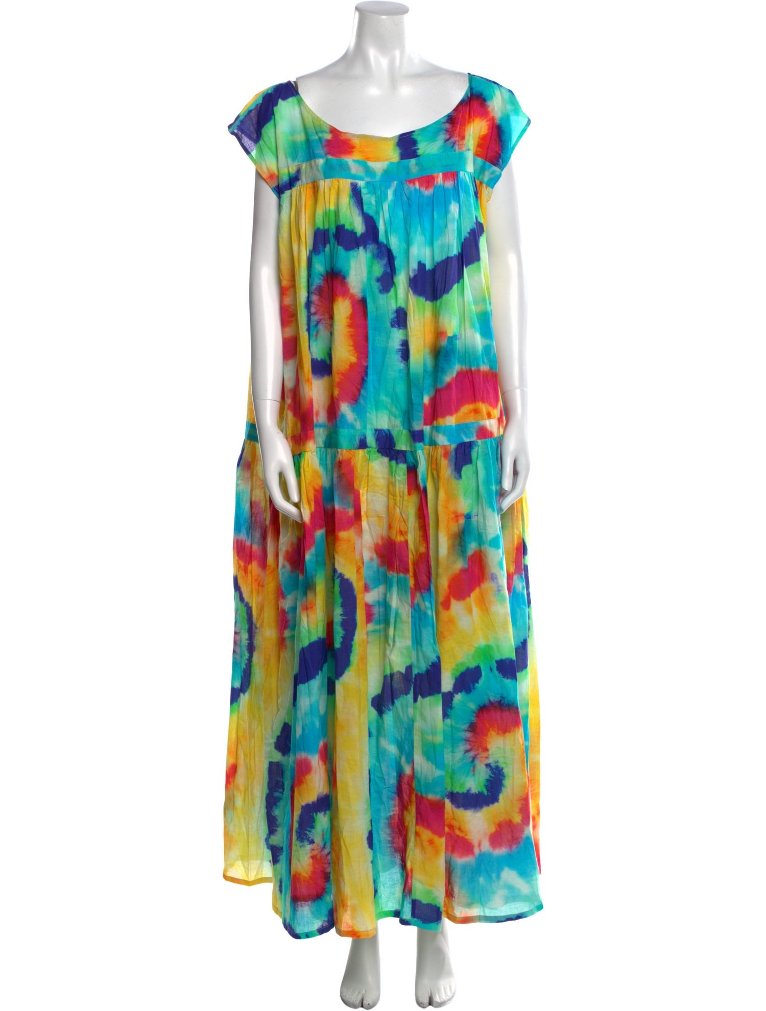 Eywasouls Malibu Tie-Dye Print Long Dress w/ Tags