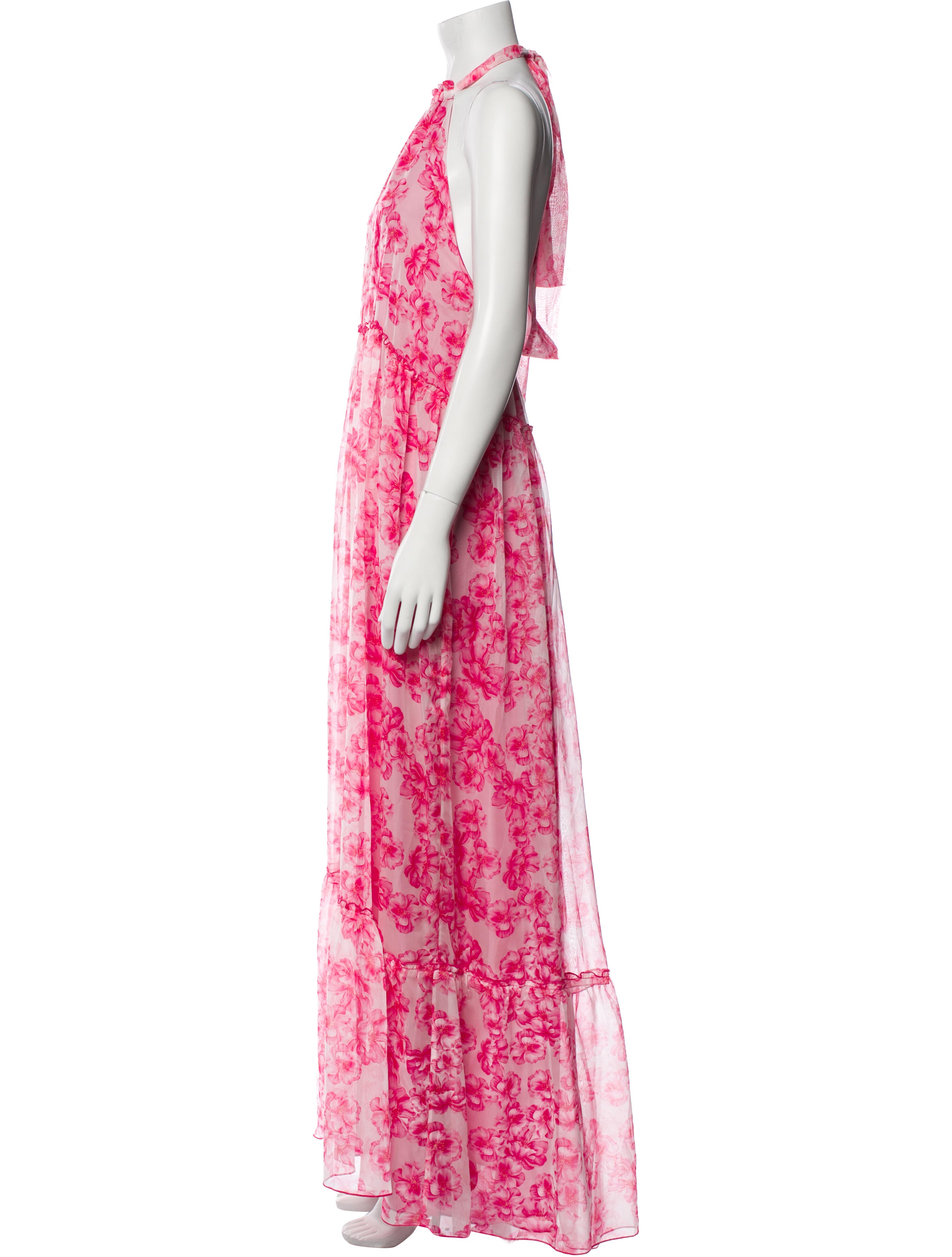 Eywasouls Malibu Floral Print Long Dress