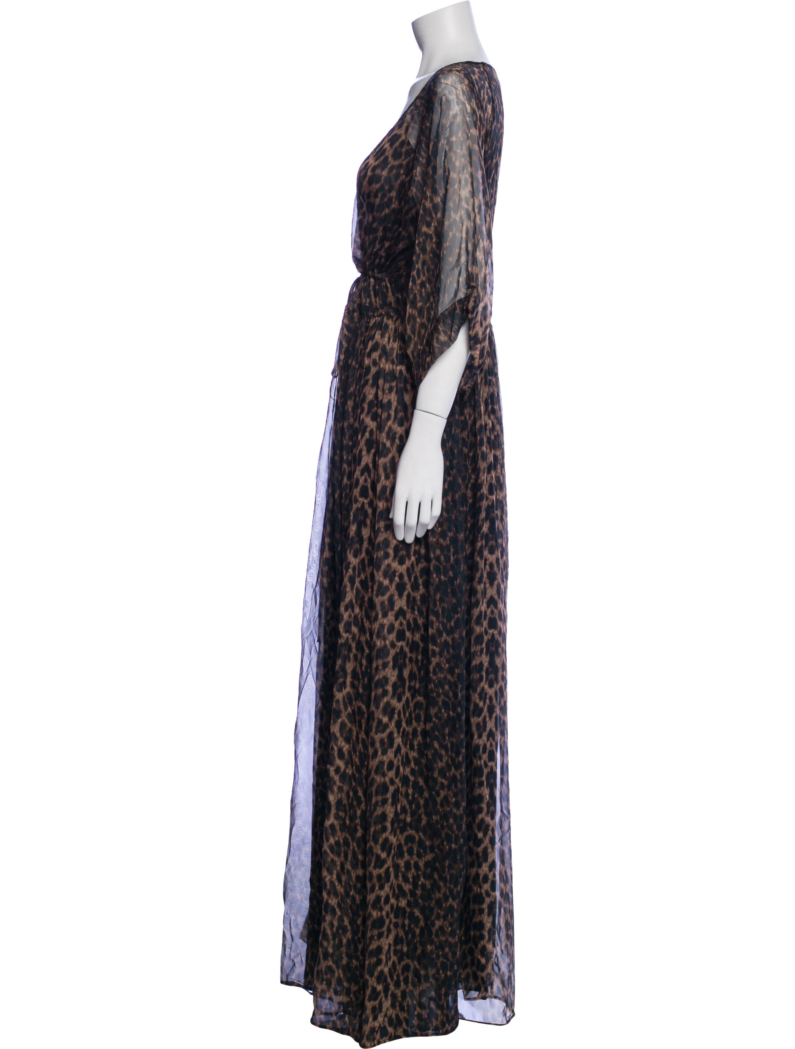 Eywasouls Malibu Animal Print Long Dress