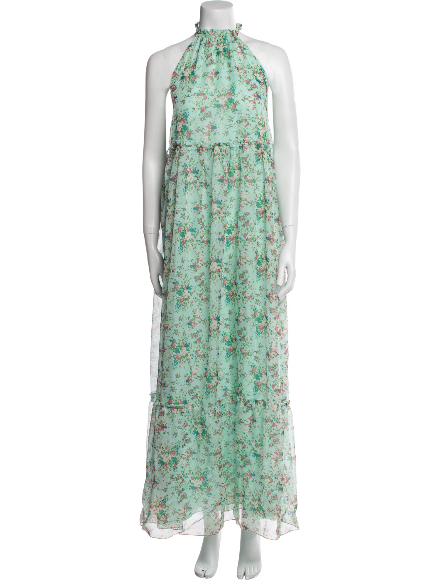 Eywasouls Malibu Floral Print Long Dress