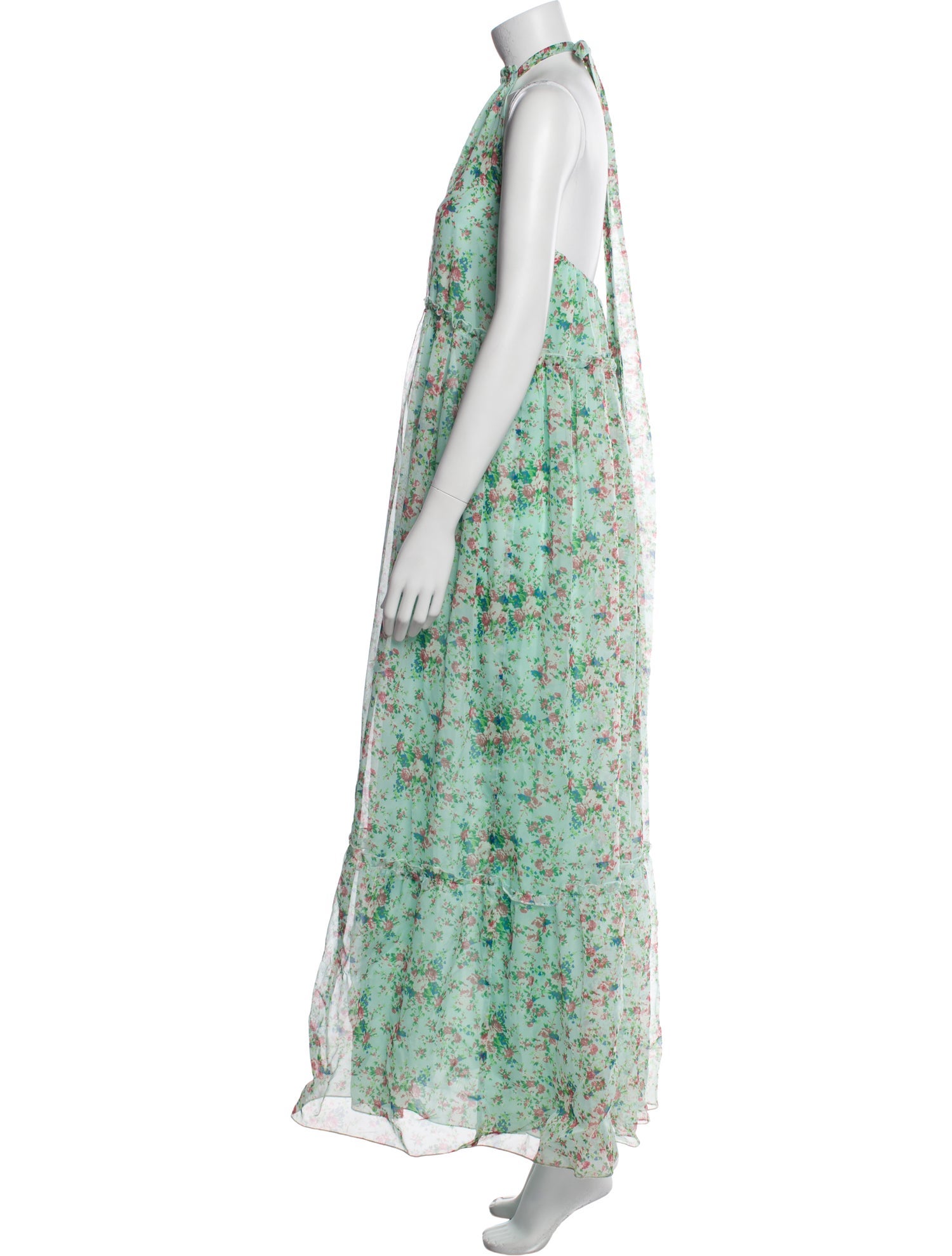 Eywasouls Malibu Floral Print Long Dress
