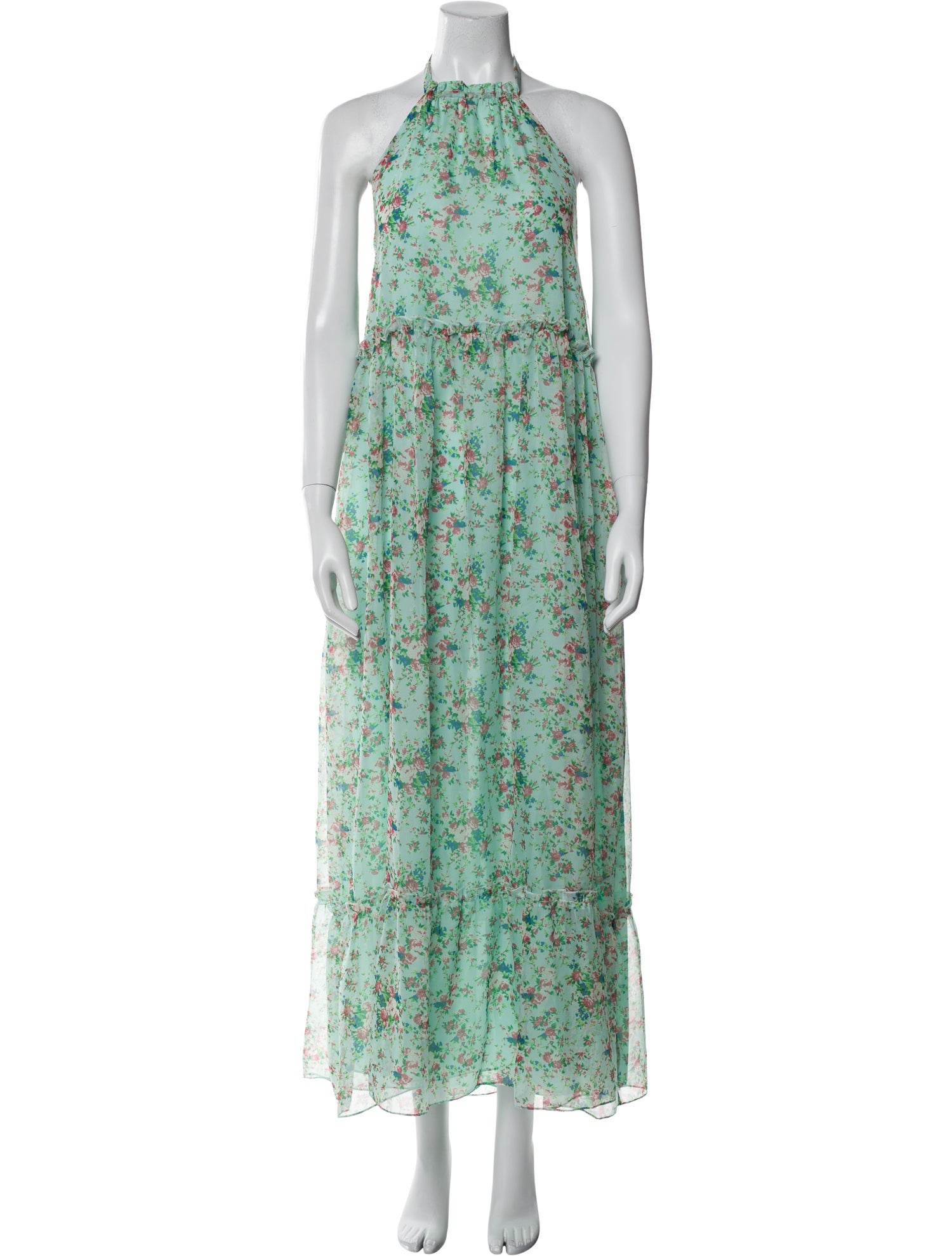 Eywasouls Malibu Floral Print Long Dress