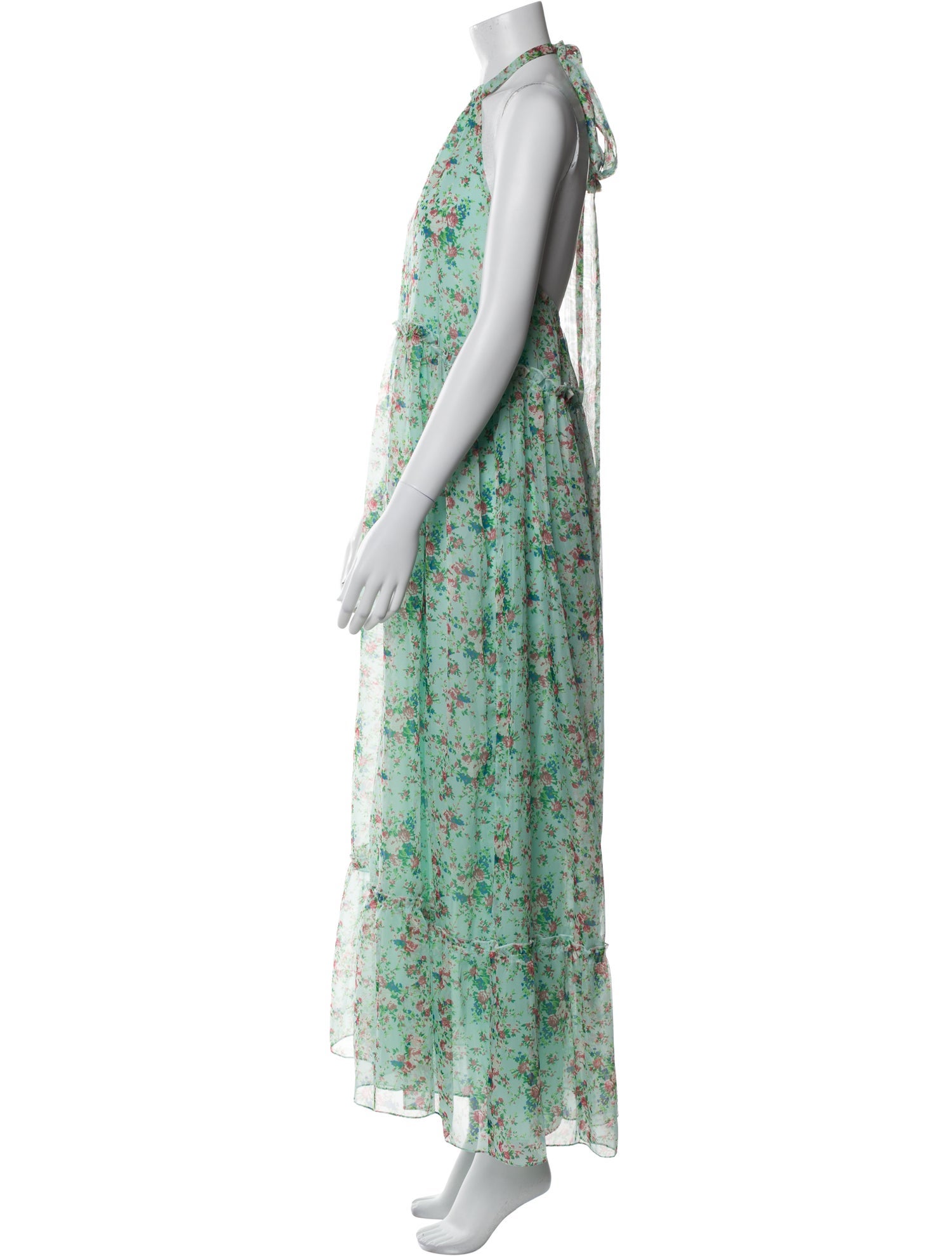 Eywasouls Malibu Floral Print Long Dress