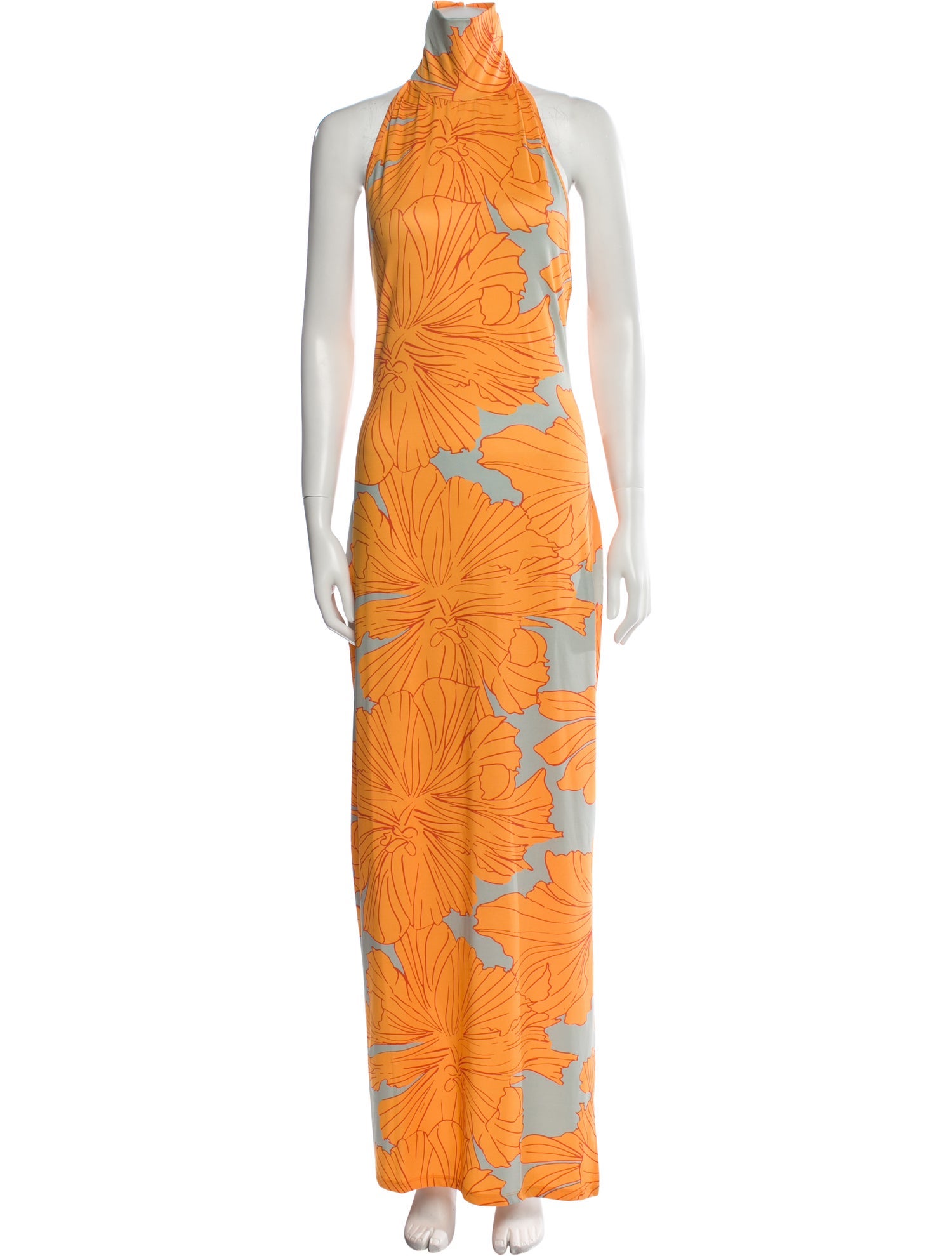 Eywasouls Malibu Floral Print Long Dress w/ Tags