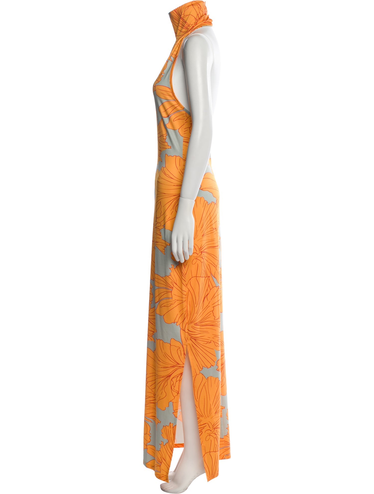 Eywasouls Malibu Floral Print Long Dress w/ Tags