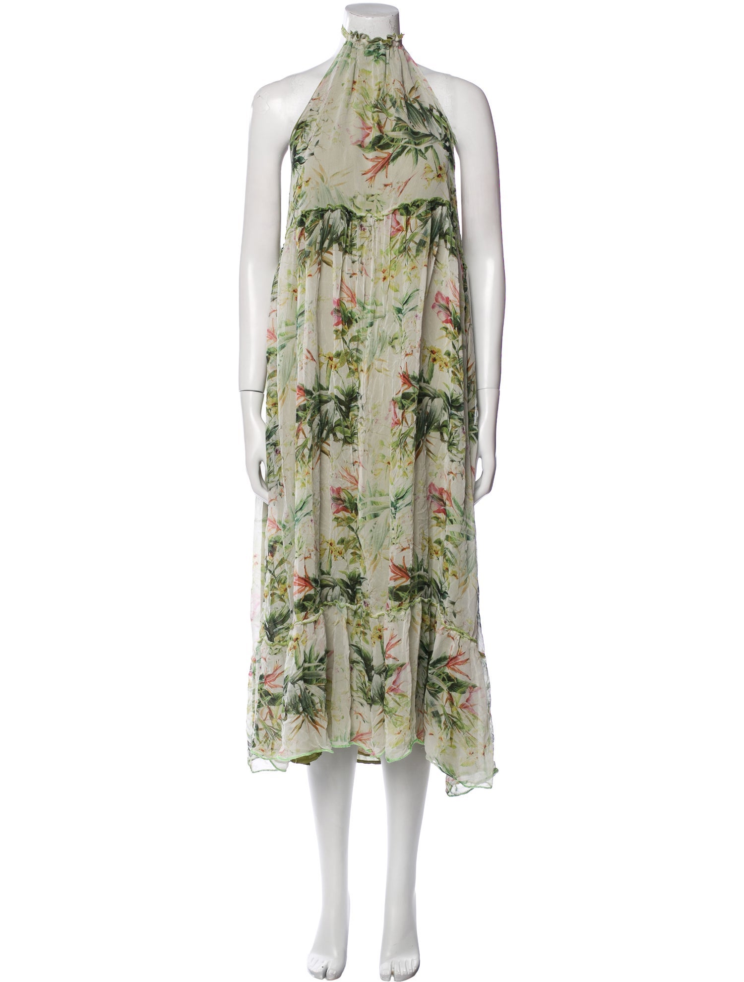 Eywasouls Malibu Silk Midi Length Dress