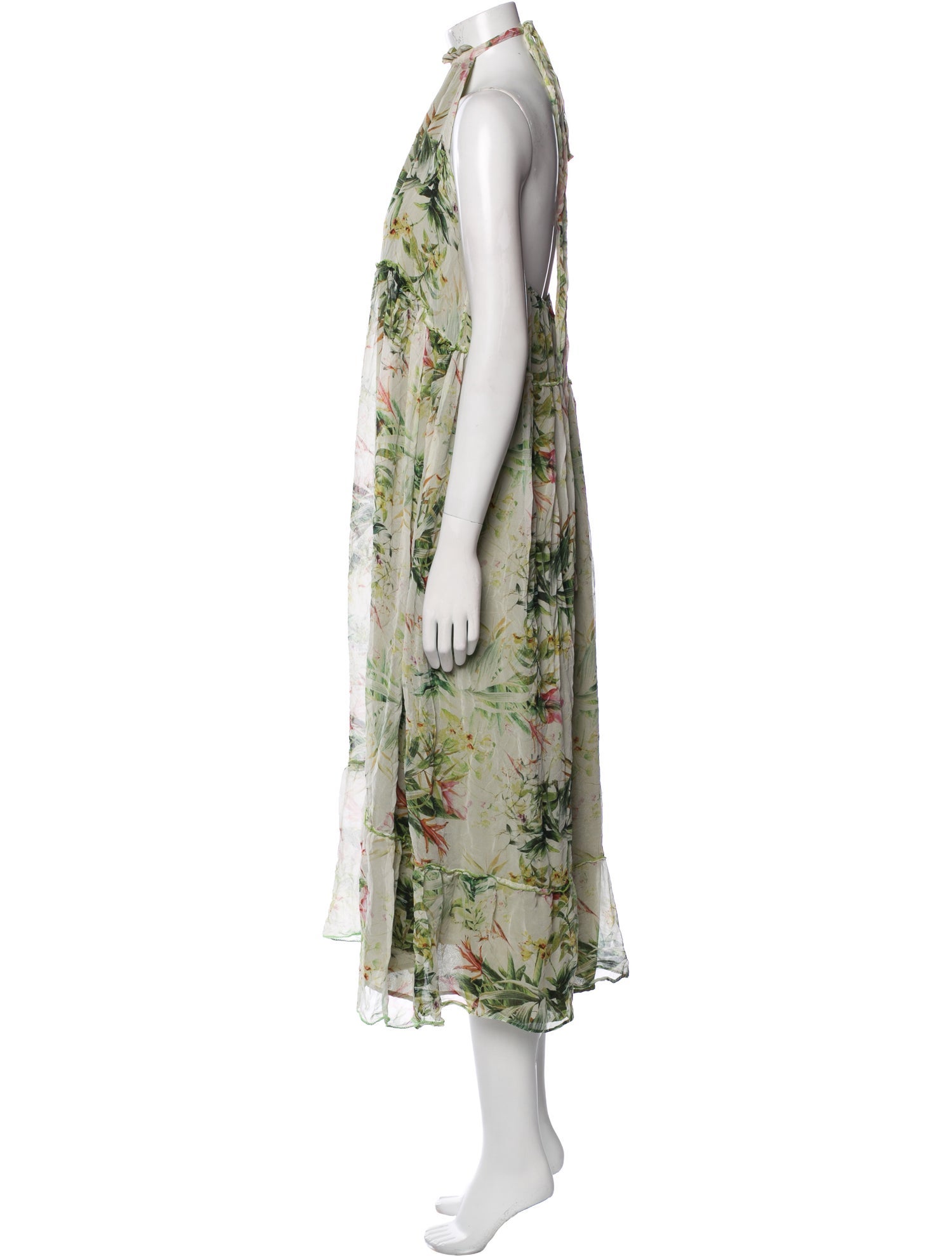 Eywasouls Malibu Silk Midi Length Dress