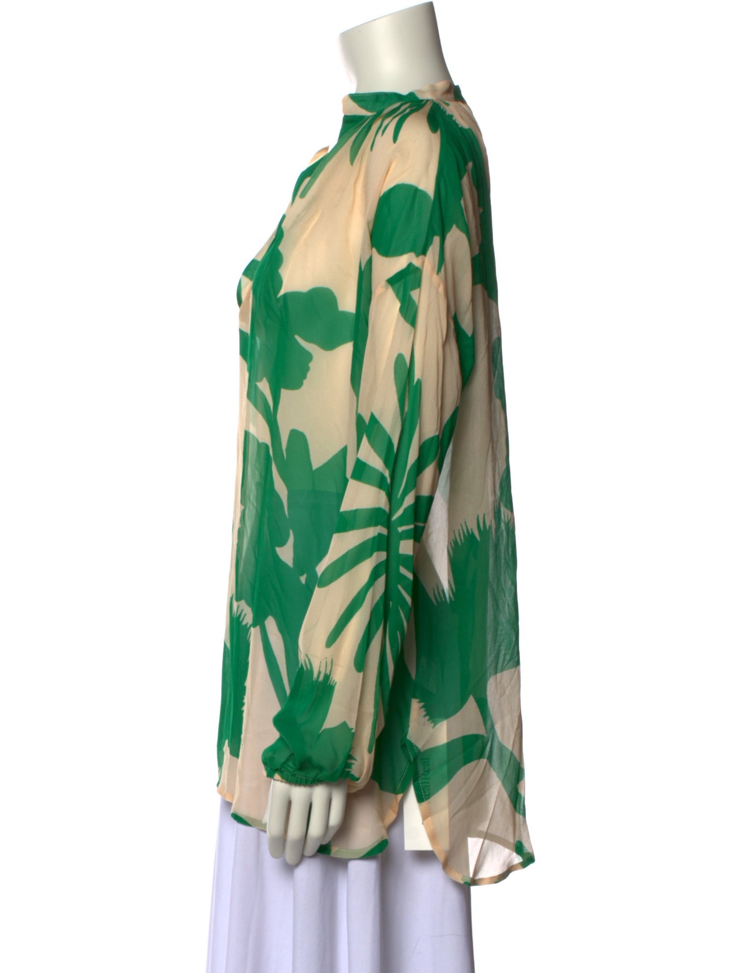 Eywasouls Malibu Silk Printed Blouse