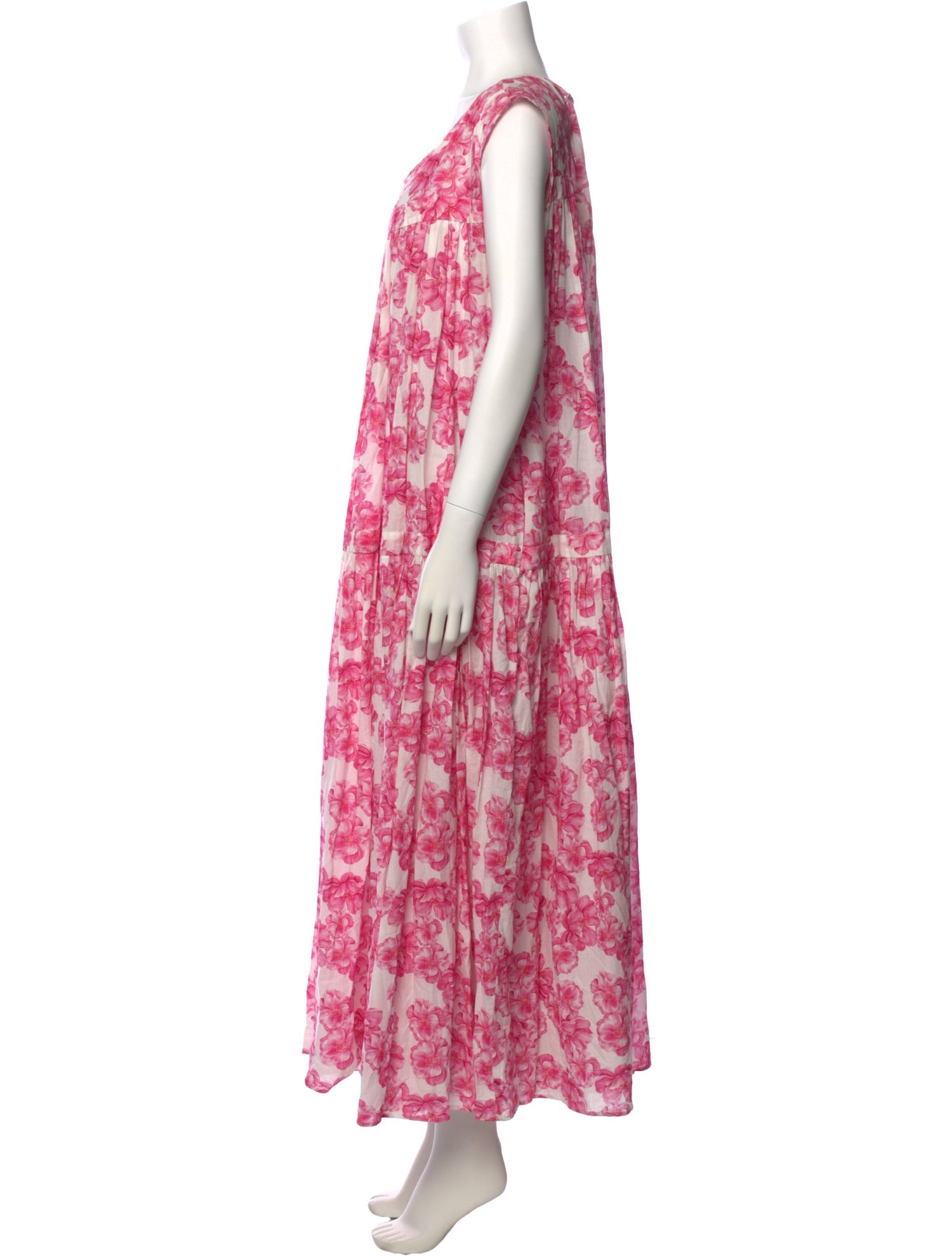 Eywasouls Malibu Floral Print Long Dress