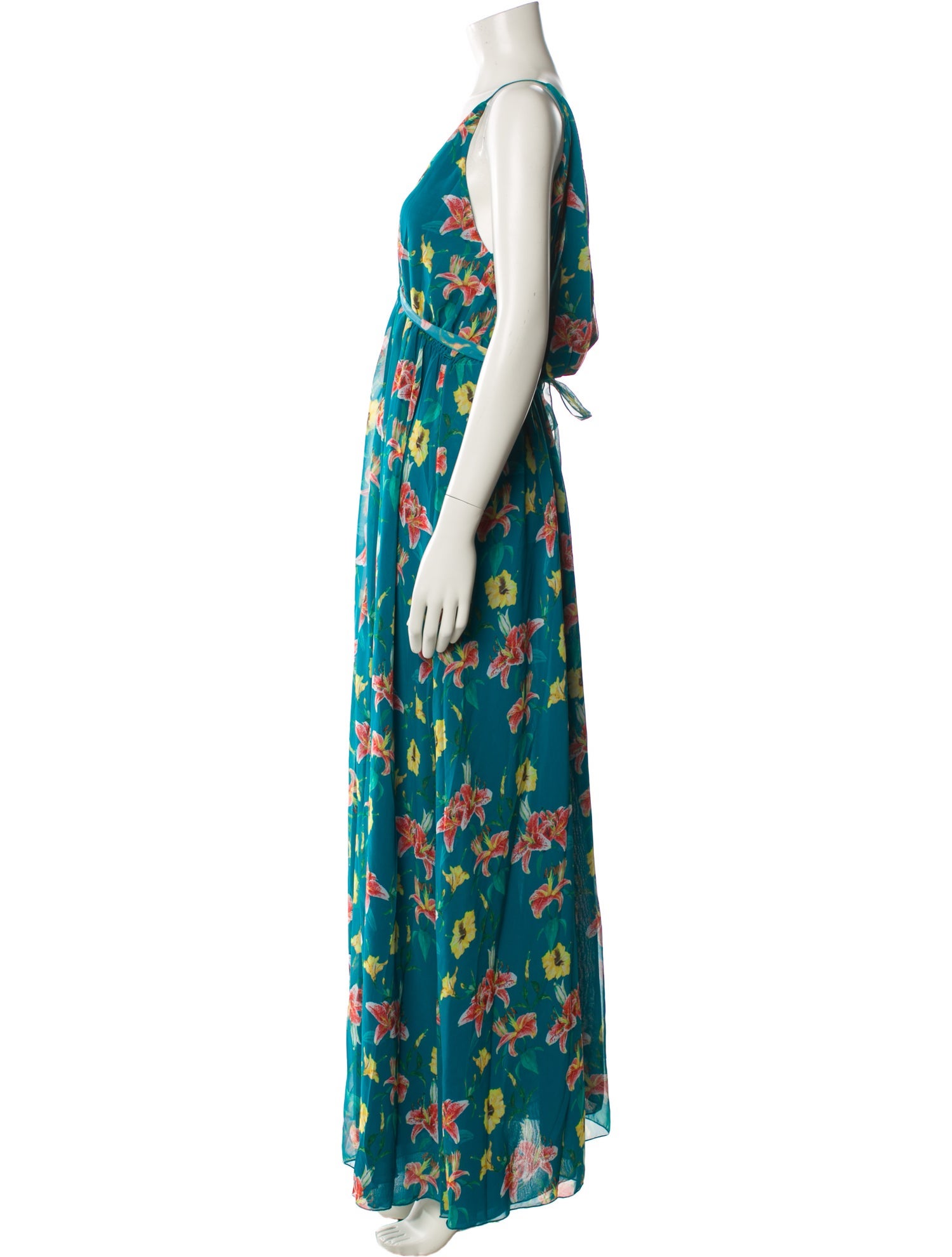Eywasouls Malibu Floral Print Long Dress
