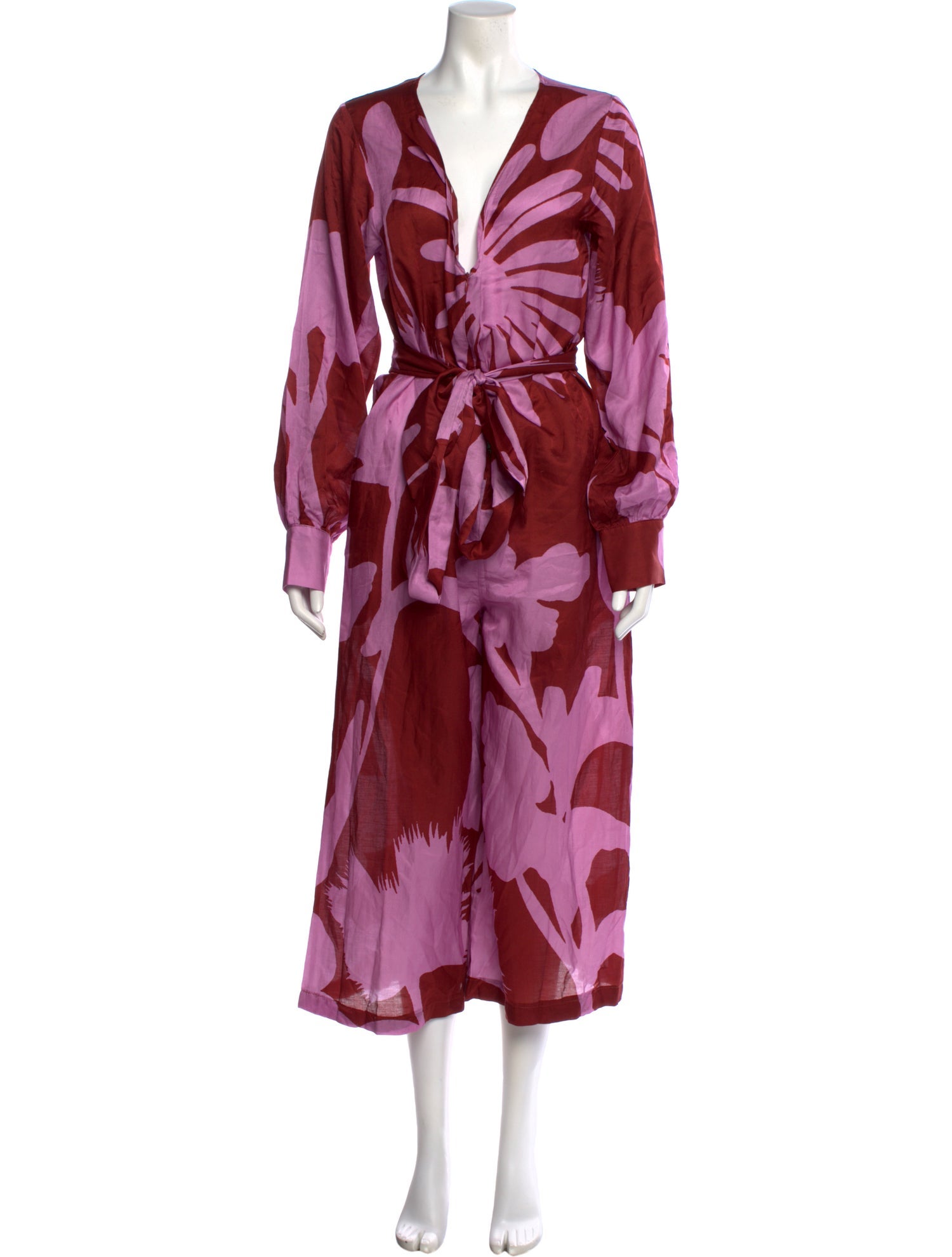 Eywasouls Malibu Printed V-Neck Jumpsuit