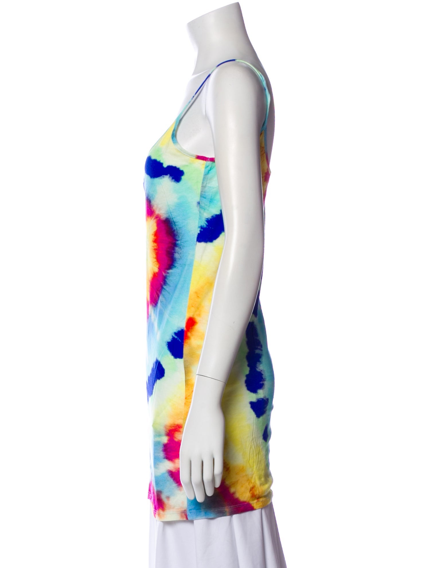 Eywasouls Malibu Tie-Dye Print Scoop Neck Top