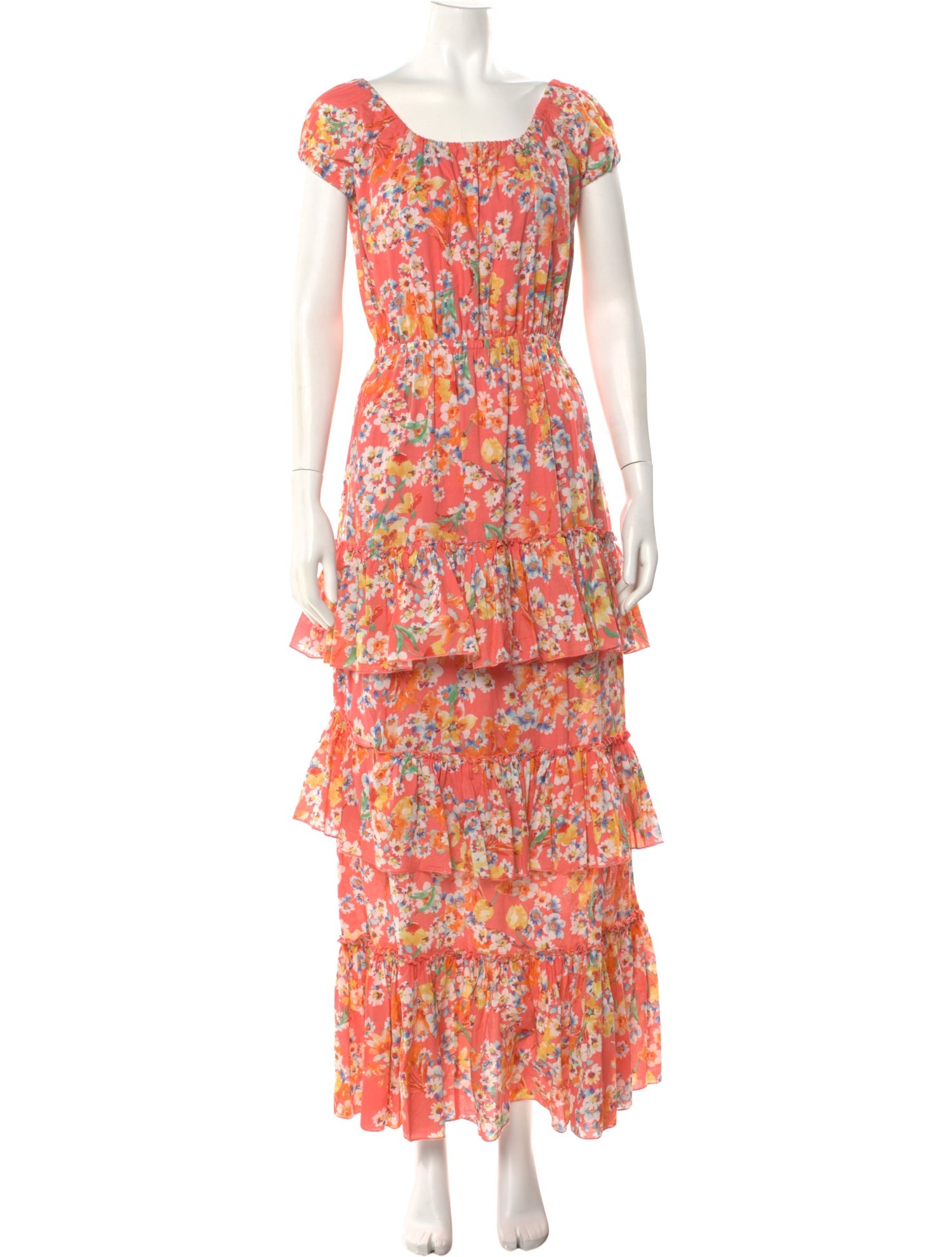 Eywasouls Malibu Floral Print Long Dress