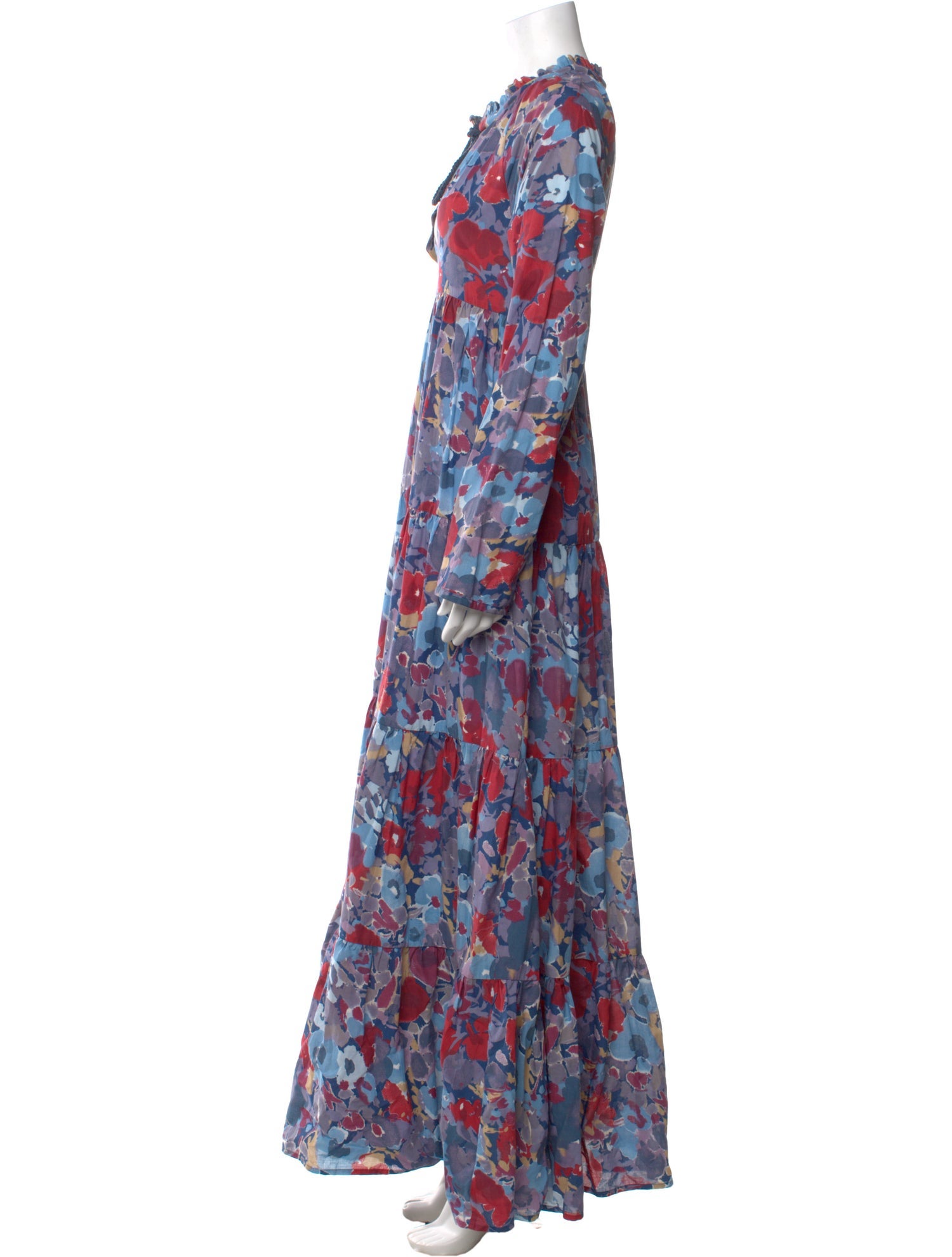 Eywasouls Malibu Floral Print Long Dress w/ Tags