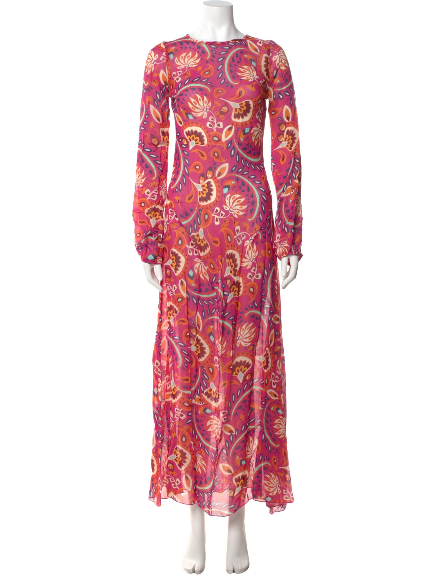 Eywasouls Malibu Paisley Print Long Dress w/ Tags