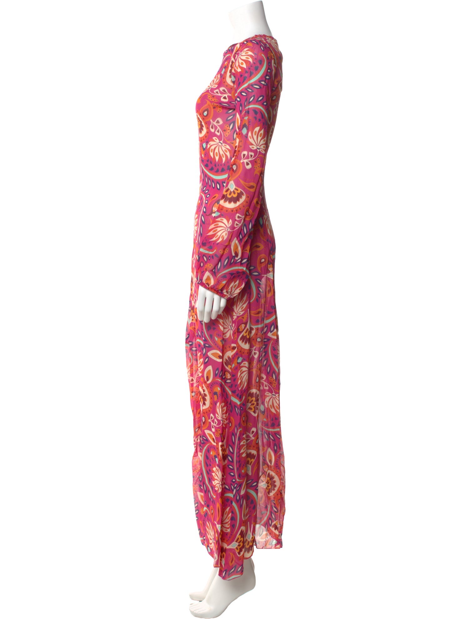 Eywasouls Malibu Paisley Print Long Dress w/ Tags