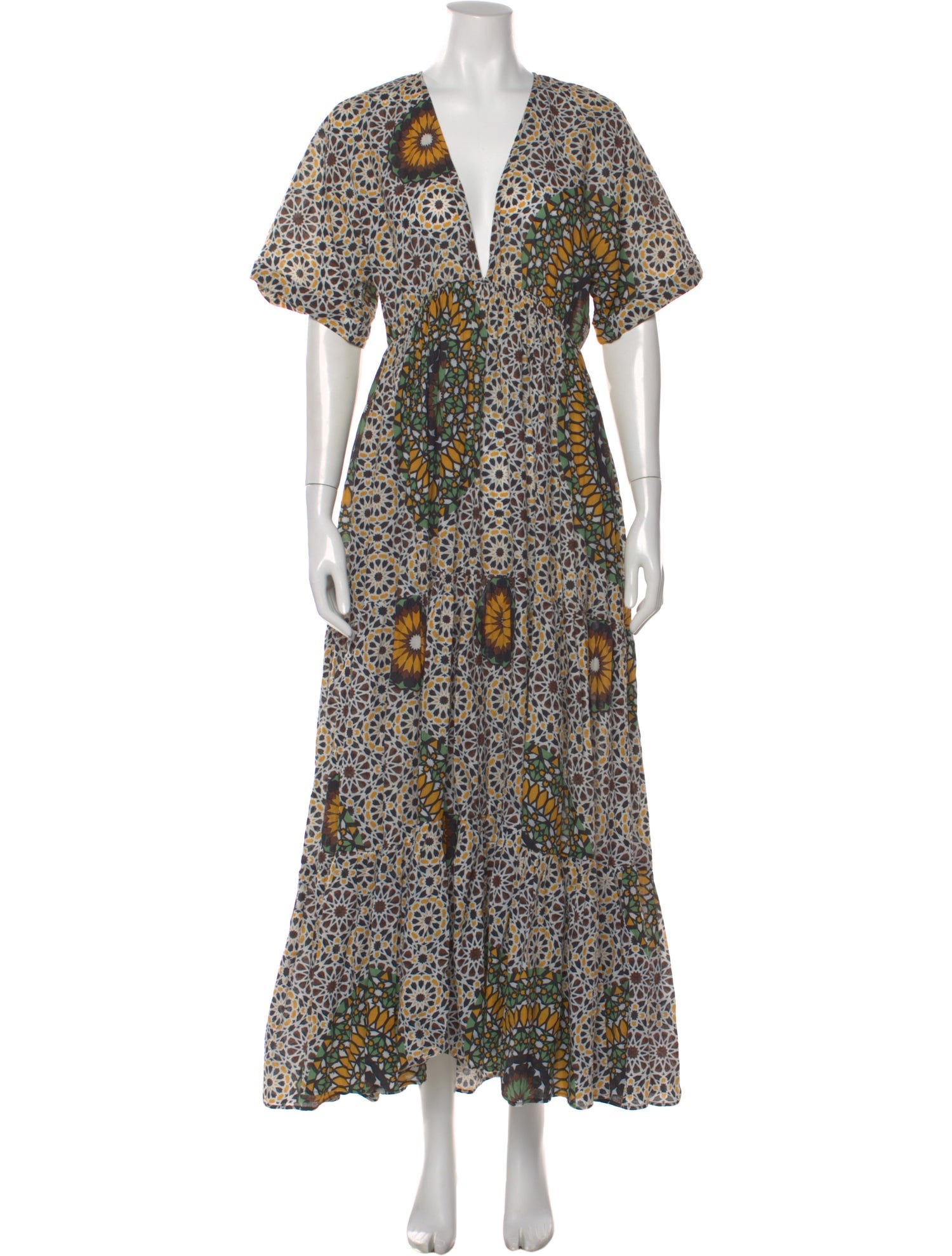 Eywasouls Malibu Floral Print Long Dress