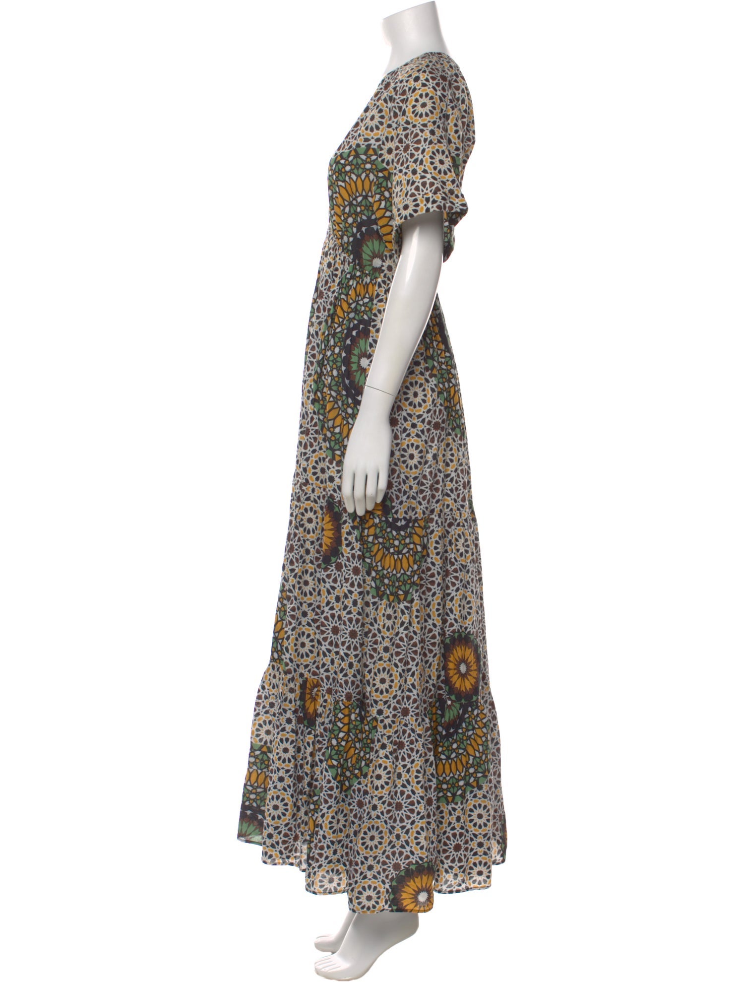 Eywasouls Malibu Floral Print Long Dress