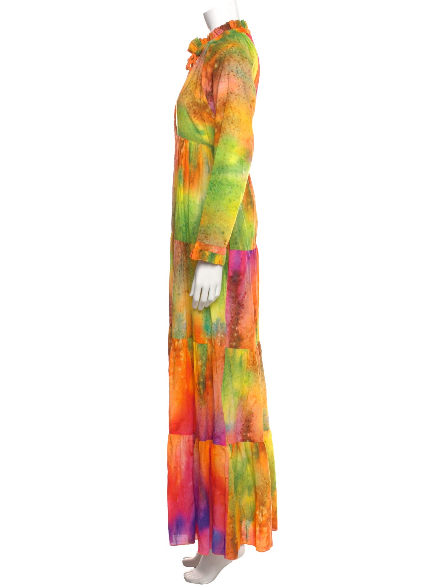 Eywasouls Malibu Tie-Dye Print Long Dress