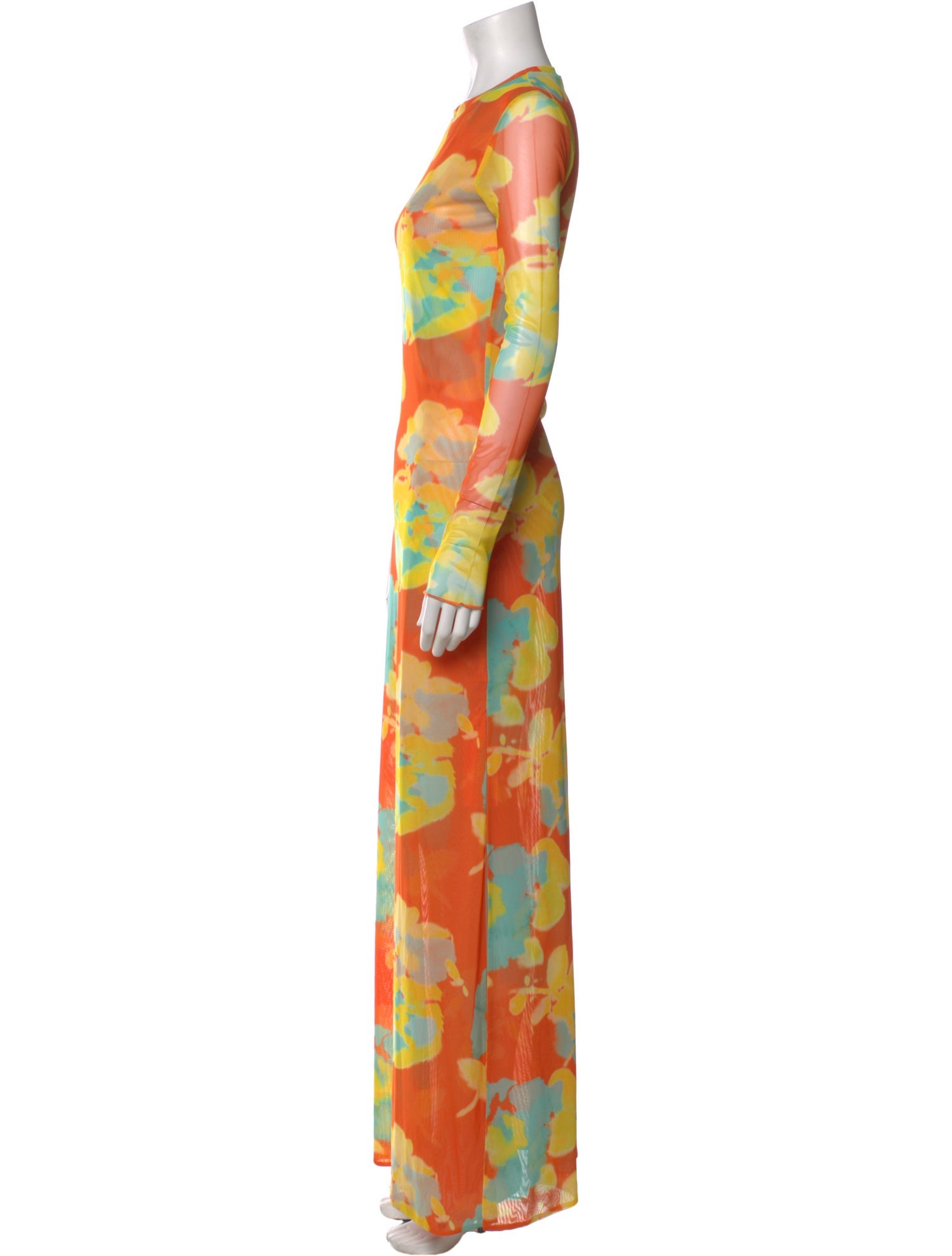 Eywasouls Malibu Floral Print Long Dress