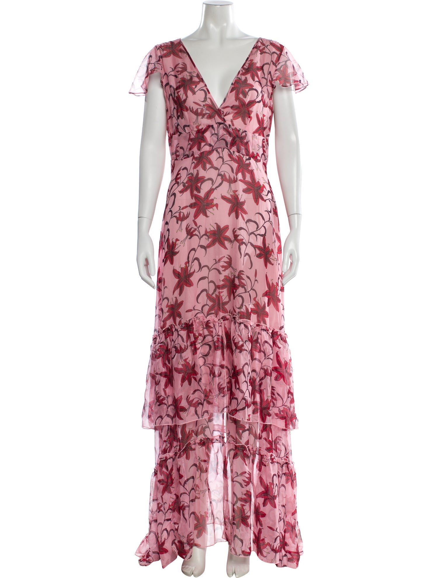 Eywasouls Malibu Floral Print Long Dress