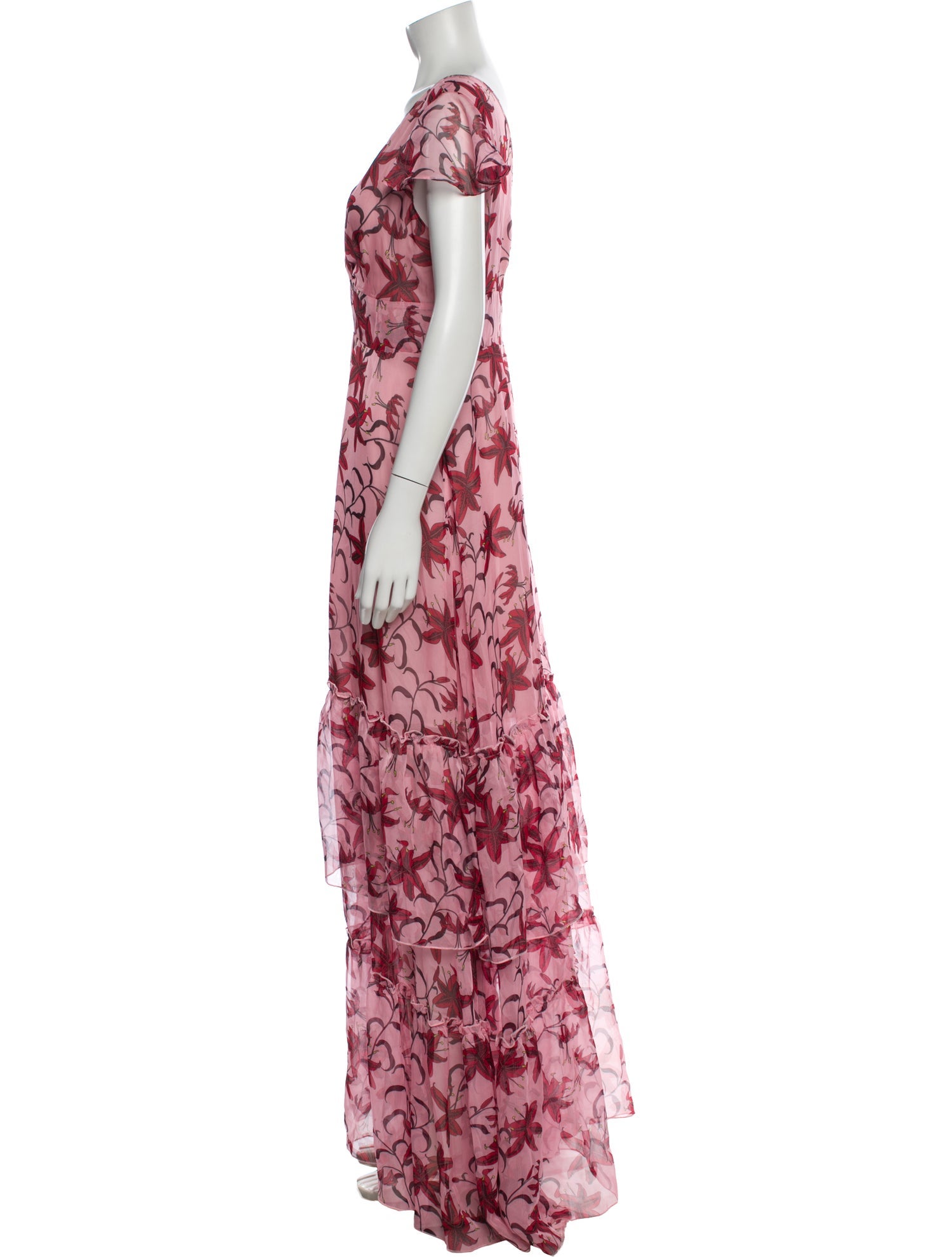 Eywasouls Malibu Floral Print Long Dress
