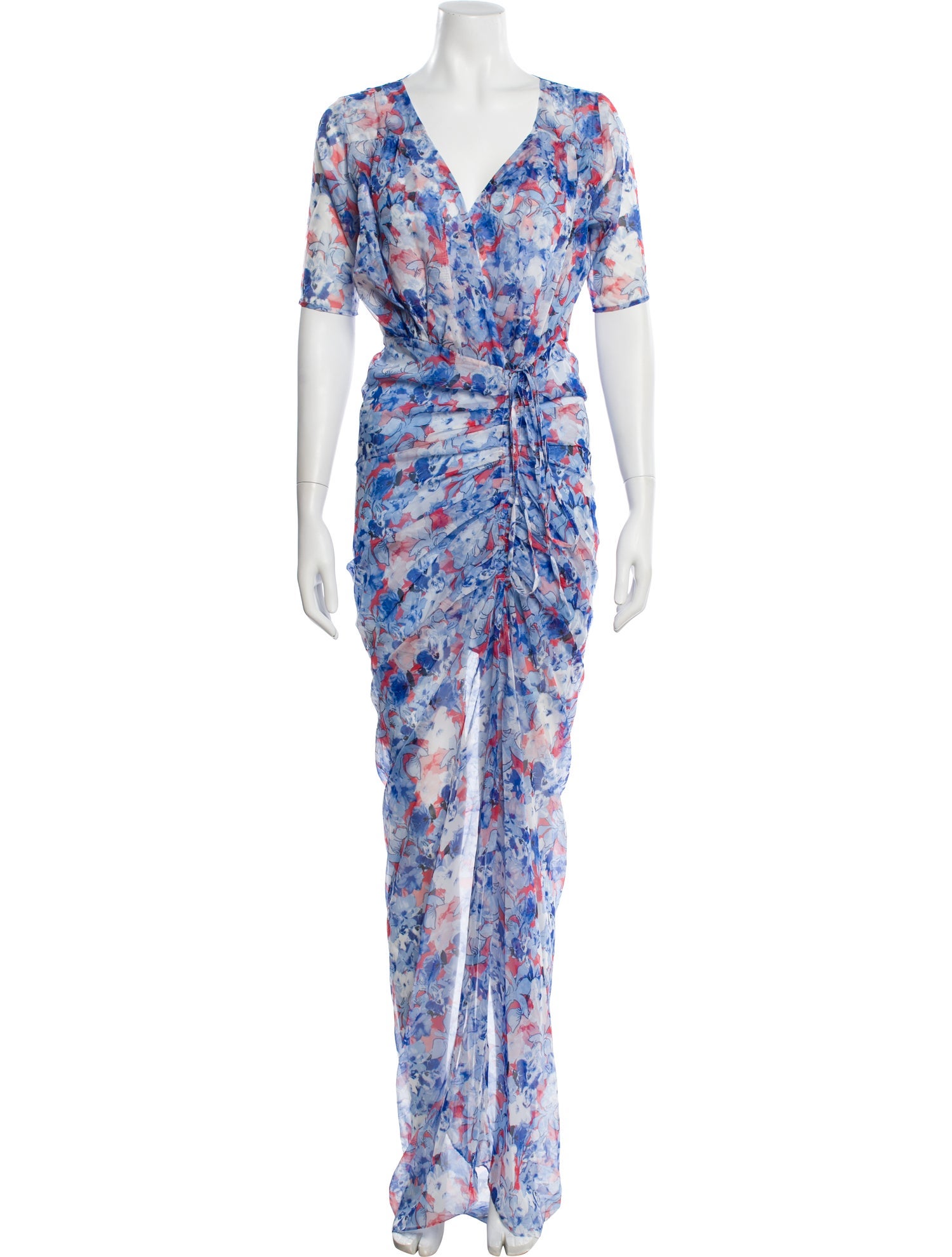 Eywasouls Malibu Floral Print Long Dress w/ Tags