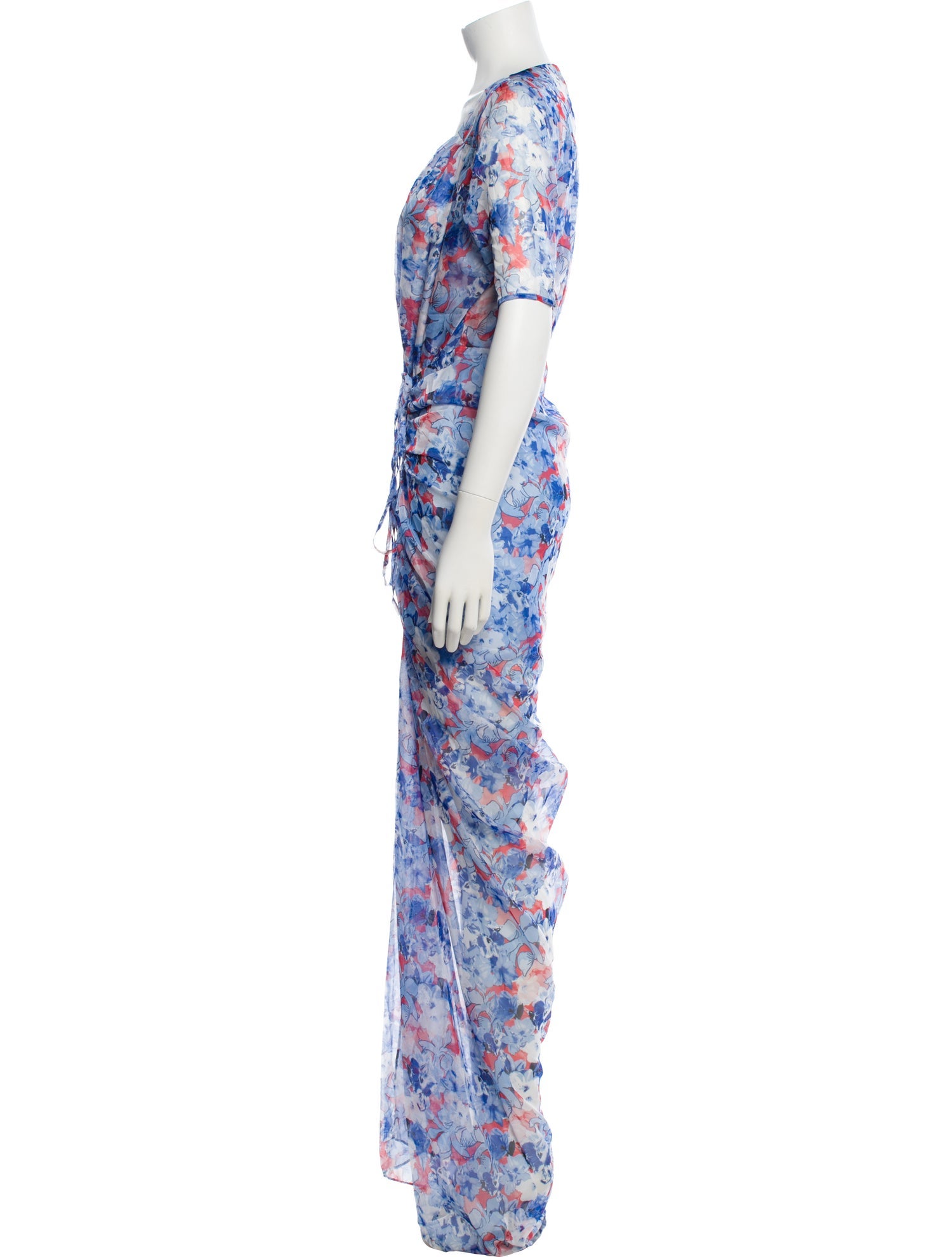 Eywasouls Malibu Floral Print Long Dress w/ Tags