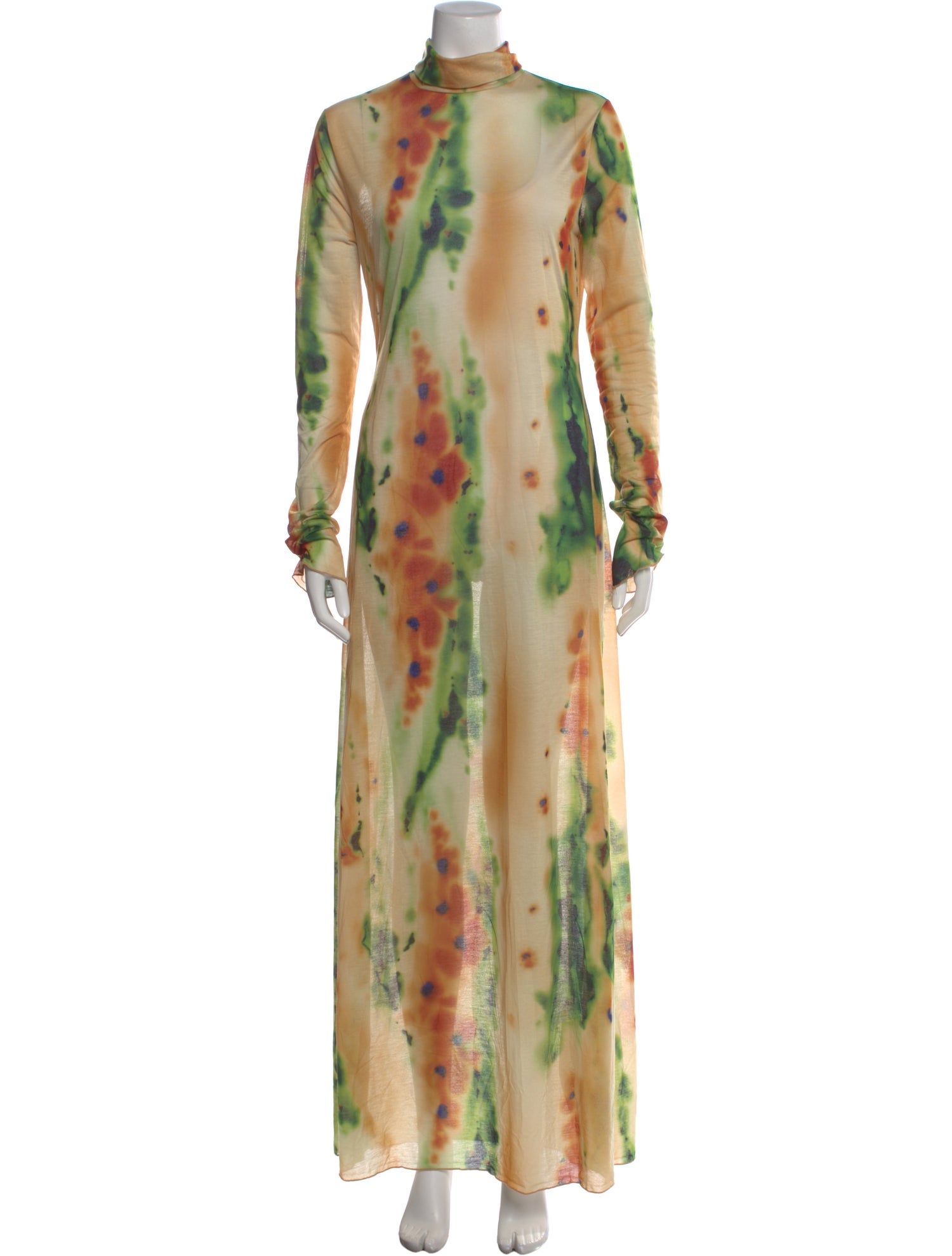 Eywasouls Malibu Tie-Dye Print Long Dress w/ Tags