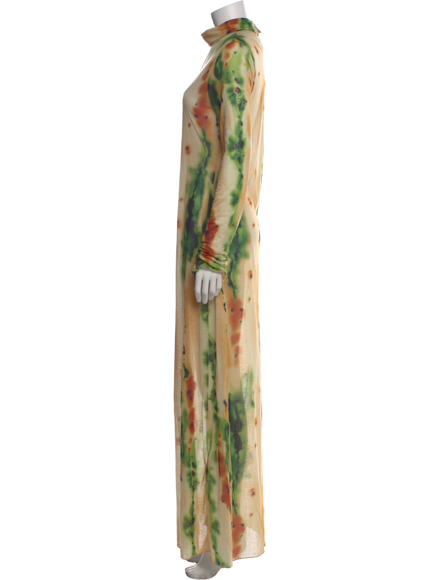 Eywasouls Malibu Tie-Dye Print Long Dress w/ Tags