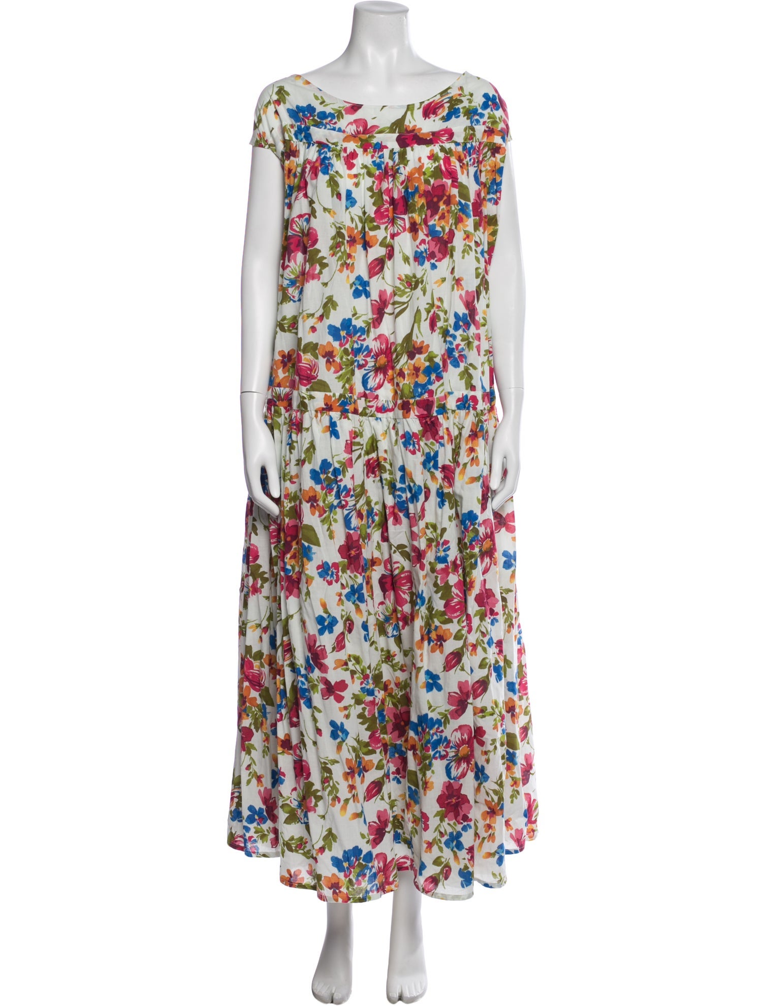 Eywasouls Malibu Floral Print Midi Length Dress