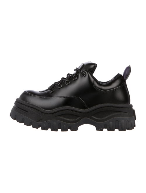 Eytys Leather Platform Sneakers Black
