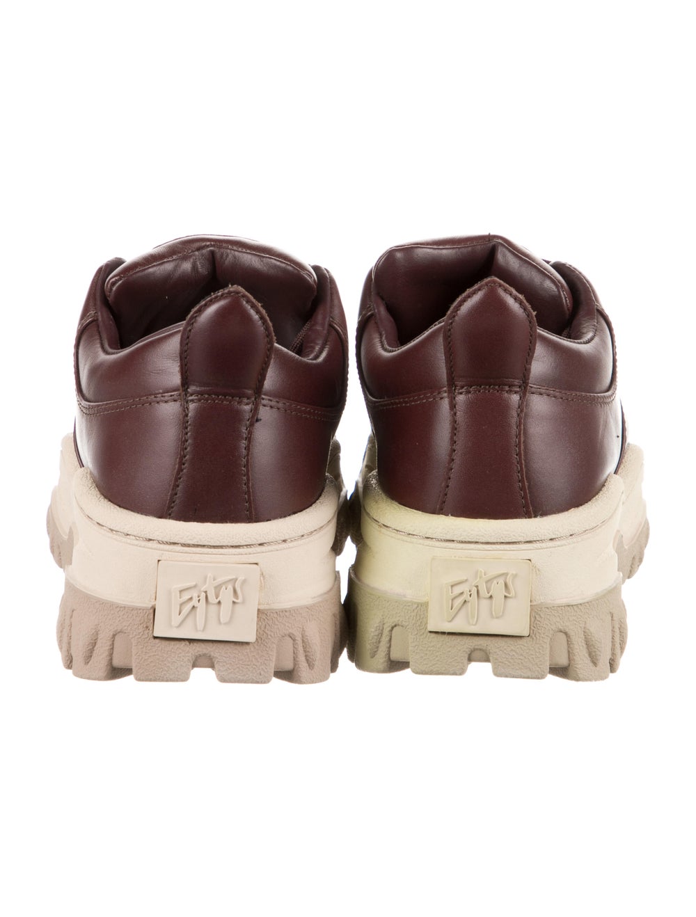 Eytys Leather Colorblock Pattern Chunky Sneakers - image 4