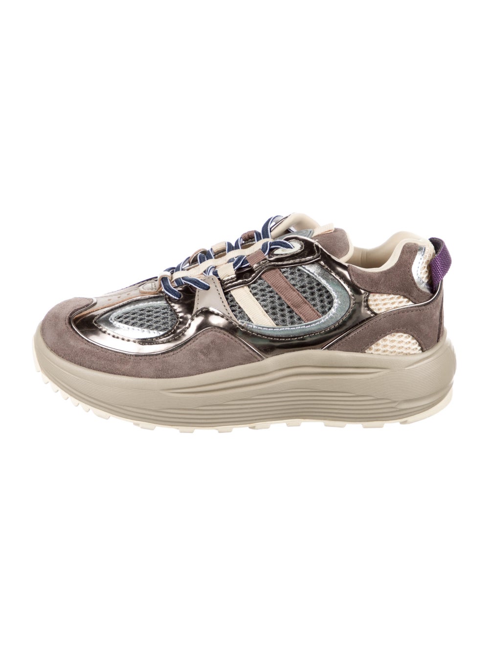 Eytys Leather Colorblock Pattern Sneakers - image 1