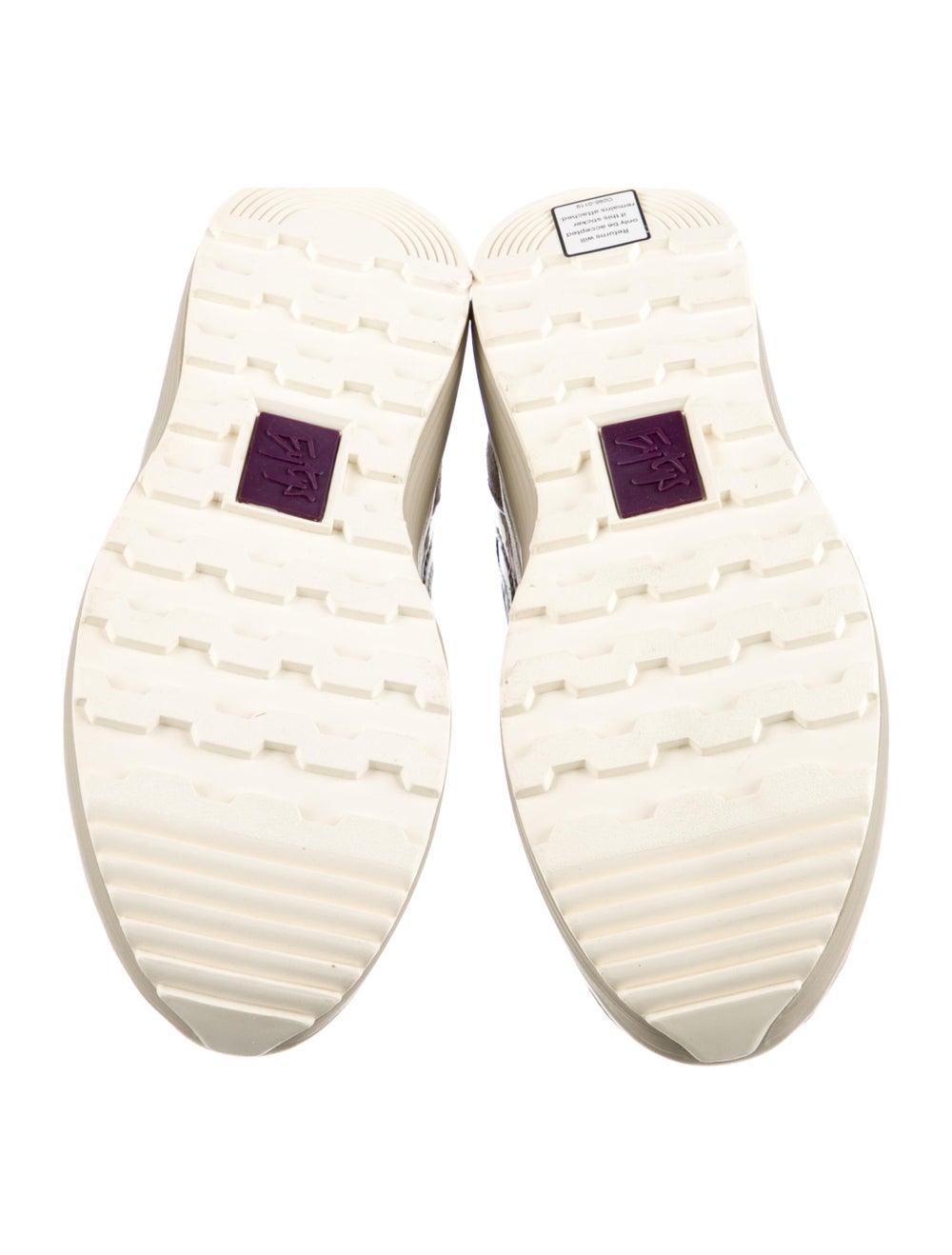 Eytys Leather Colorblock Pattern Sneakers - image 5