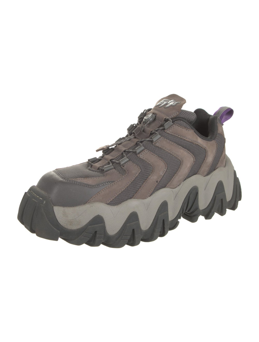 Eytys Suede Colorblock Pattern Sneakers - image 2