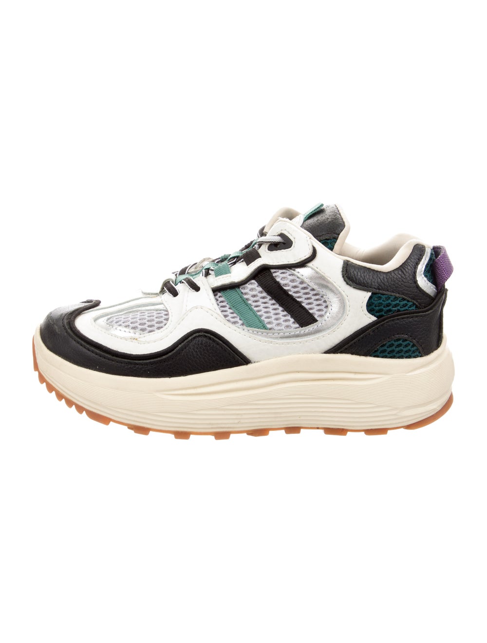 Eytys Leather Colorblock Pattern Sneakers - image 1