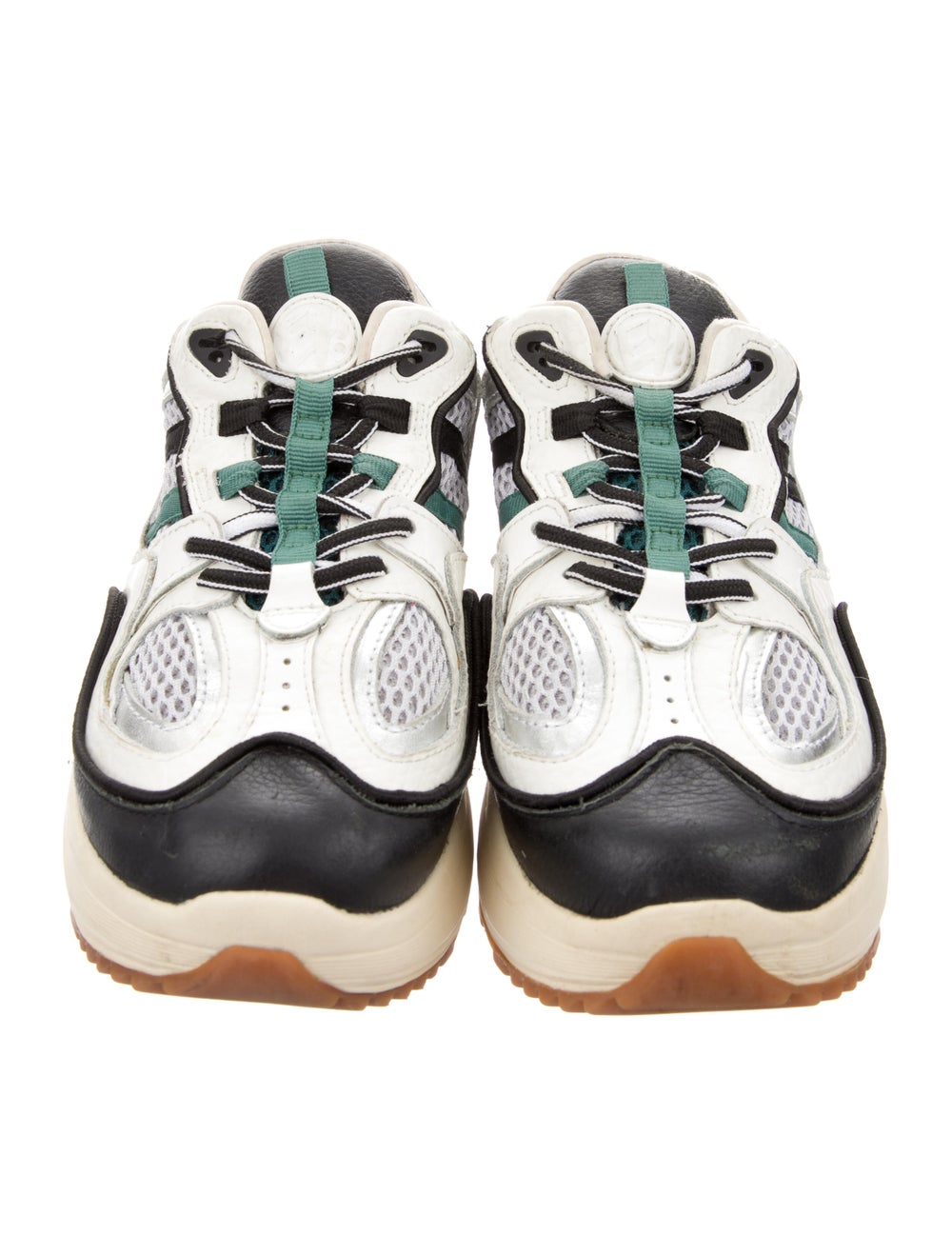 Eytys Leather Colorblock Pattern Sneakers - image 3