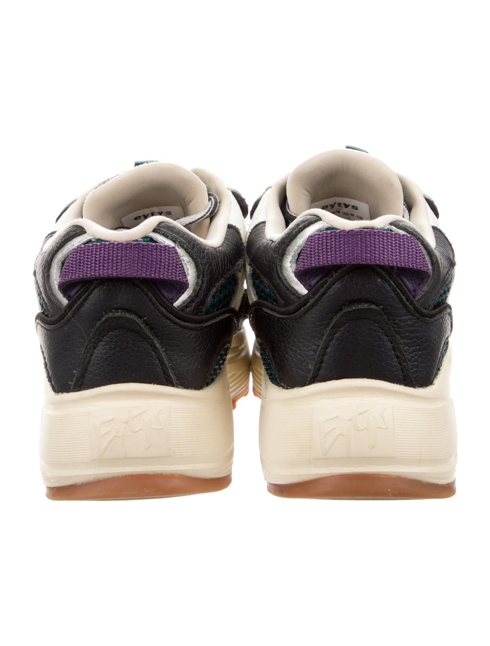 Eytys Leather Colorblock Pattern Sneakers - image 4