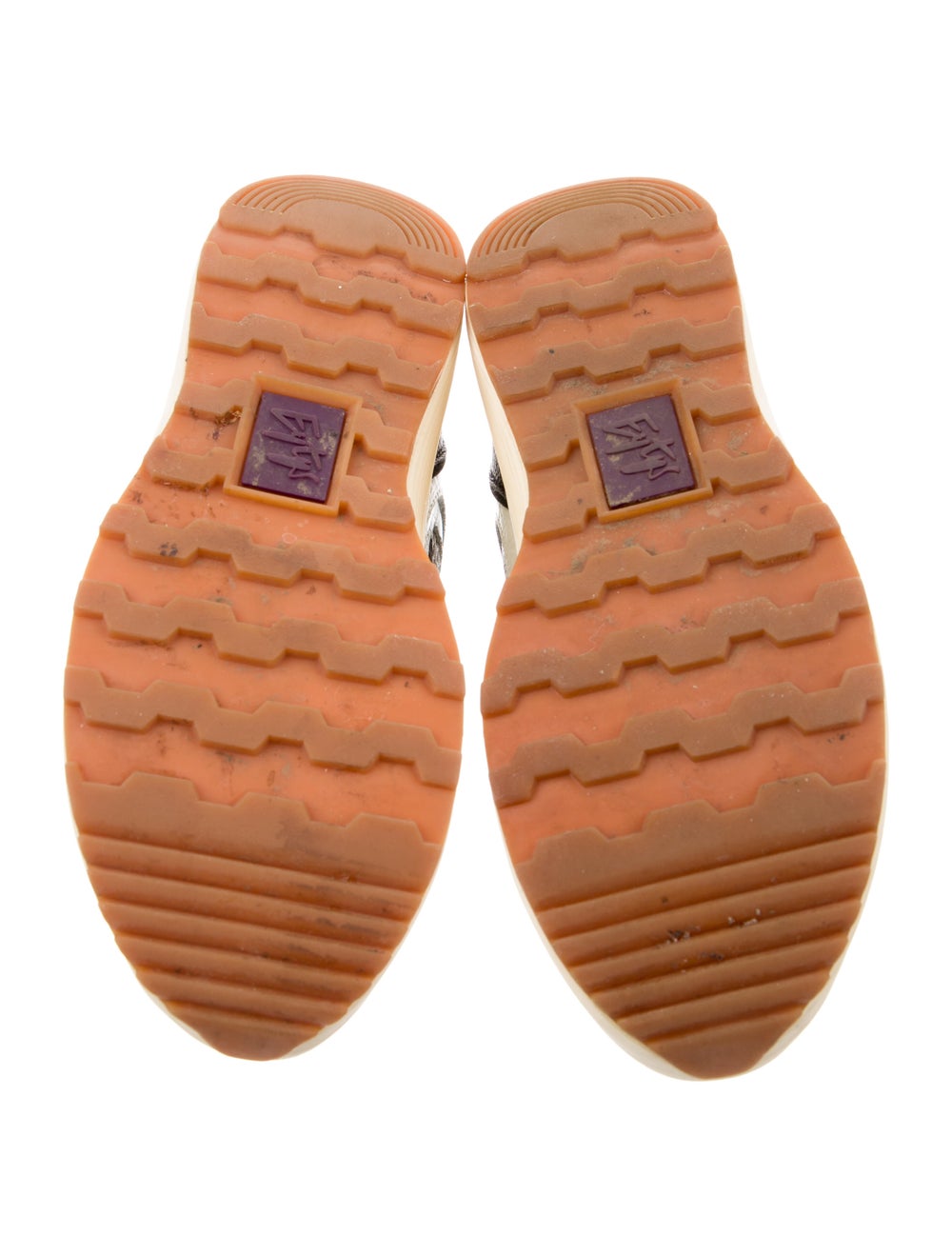 Eytys Leather Colorblock Pattern Sneakers - image 5