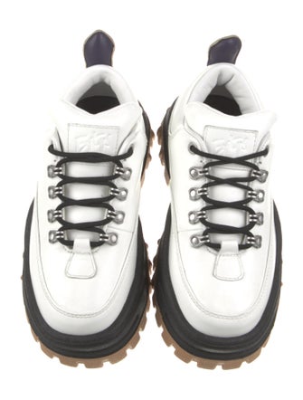 Eytys Leather Colorblock Pattern Chunky Sneakers