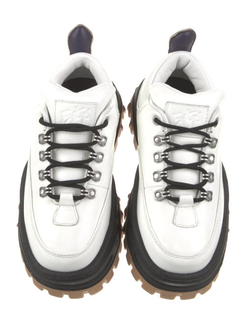 Eytys Leather Colorblock Pattern Chunky Sneakers