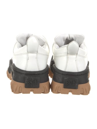 Eytys Leather Colorblock Pattern Chunky Sneakers