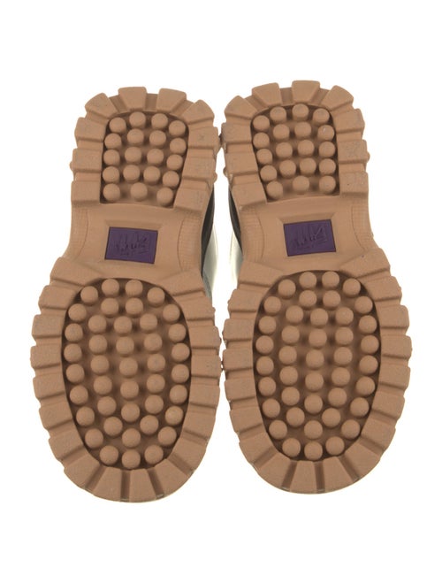 Eytys Leather Colorblock Pattern Chunky Sneakers