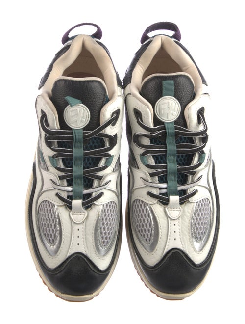 Eytys Leather Colorblock Pattern Sneakers