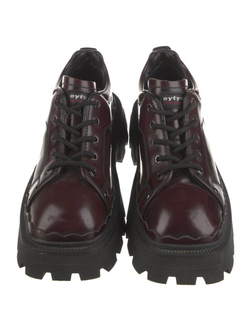 Eytys Leather Scalloped Accent Oxfords