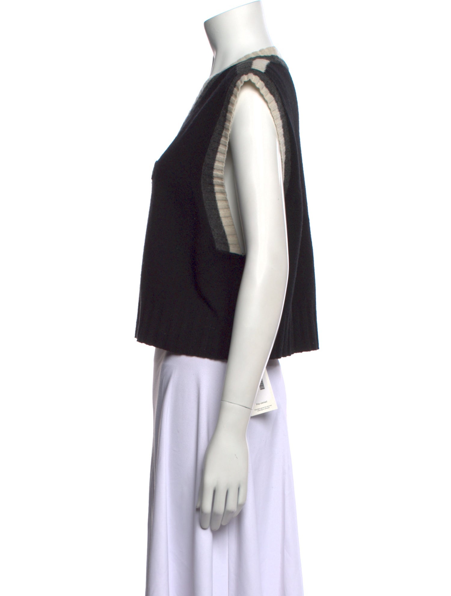 Eytys Merino Wool Graphic Print Crop Top