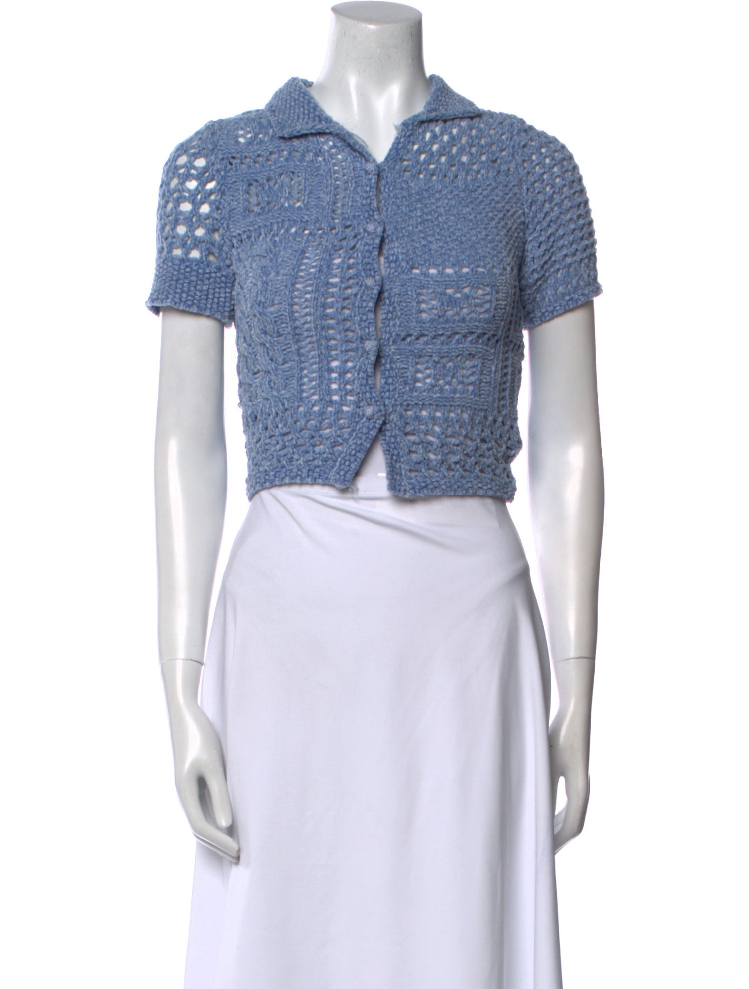 Eytys Crew Neck Short Sleeve Crop Top