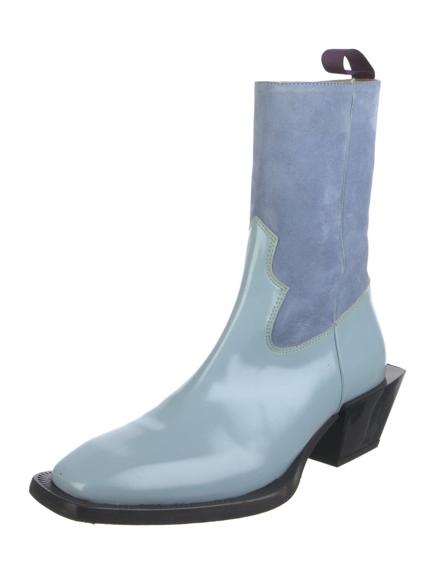 Eytys Patent Leather Western Boots