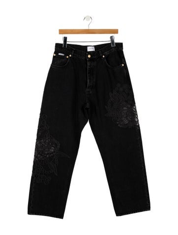 Pre-owned Eytys Straight-leg Jeans In Black